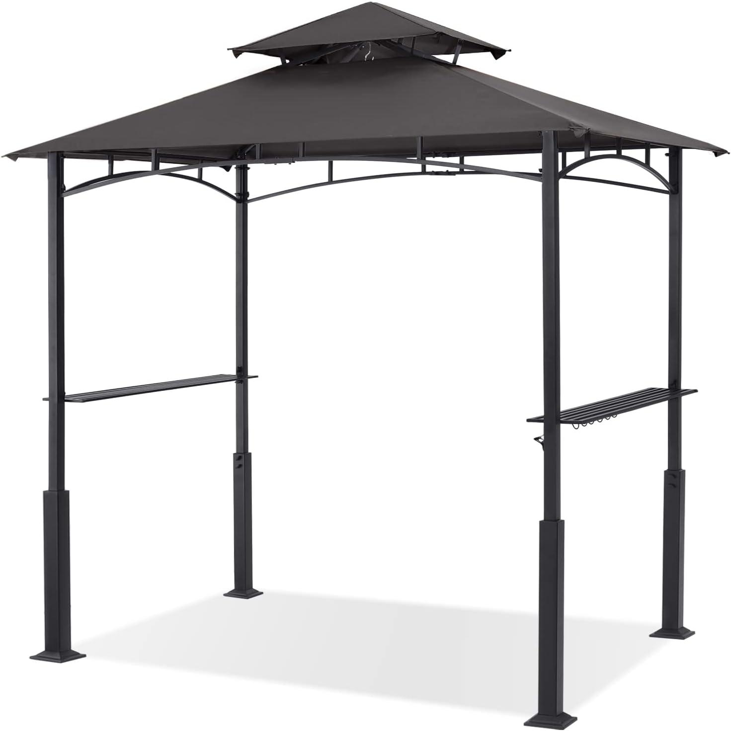 Grill Gazebo - Outdoor BBQ Canopy Shelter with Led Light